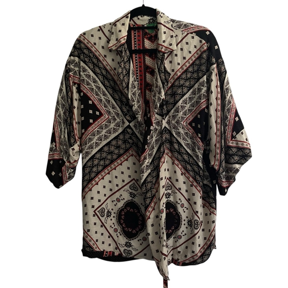 Farm Rio Reversible Boho Kimono/jacket Size M - Picture 5 of 16